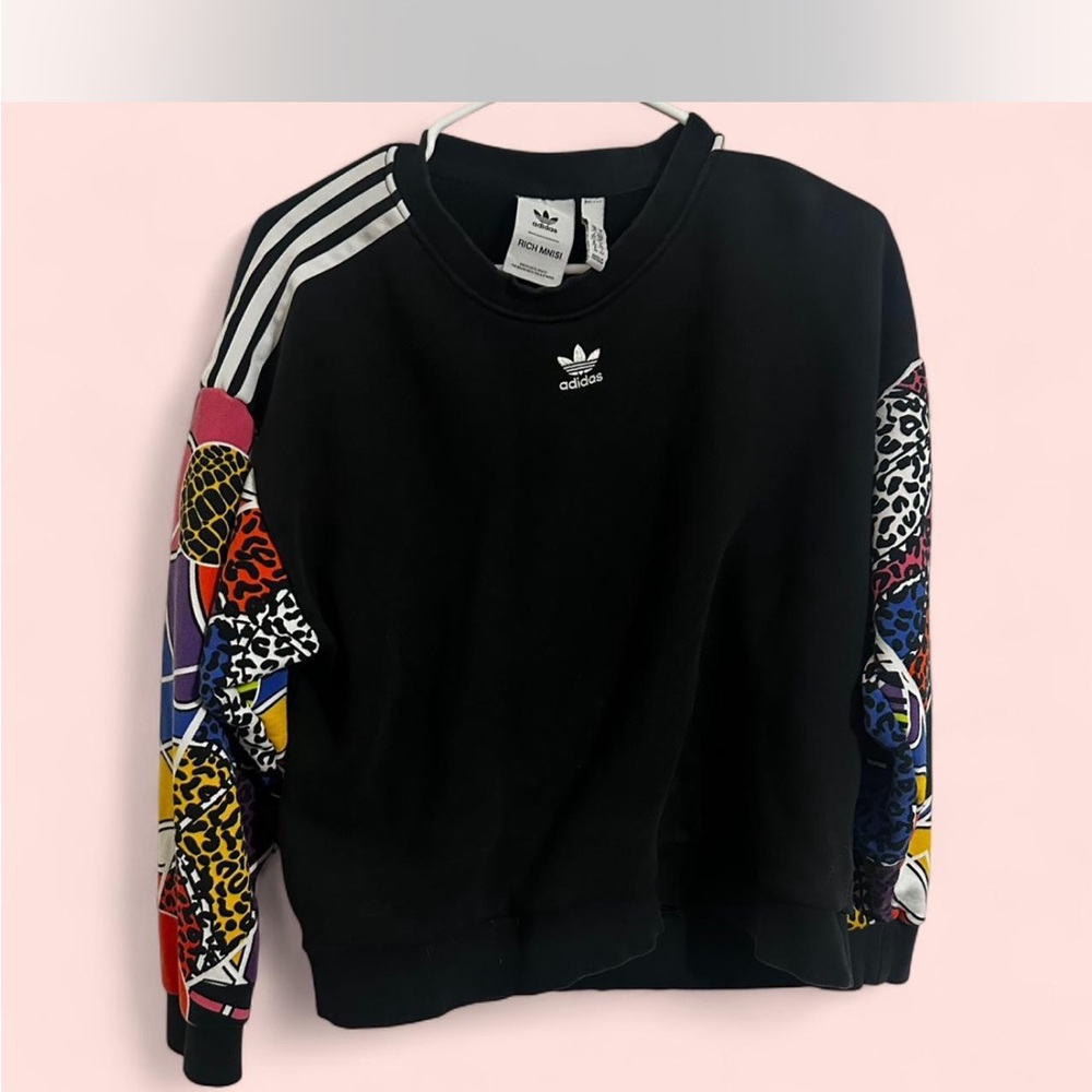Adidas Black Sweatshirt with White Logo